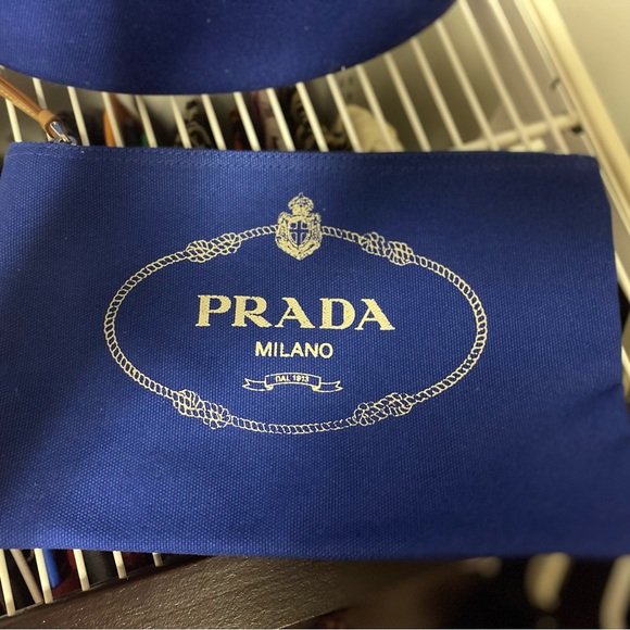 Used Prada Cobalt Blue Tote - Picture 3 of 12